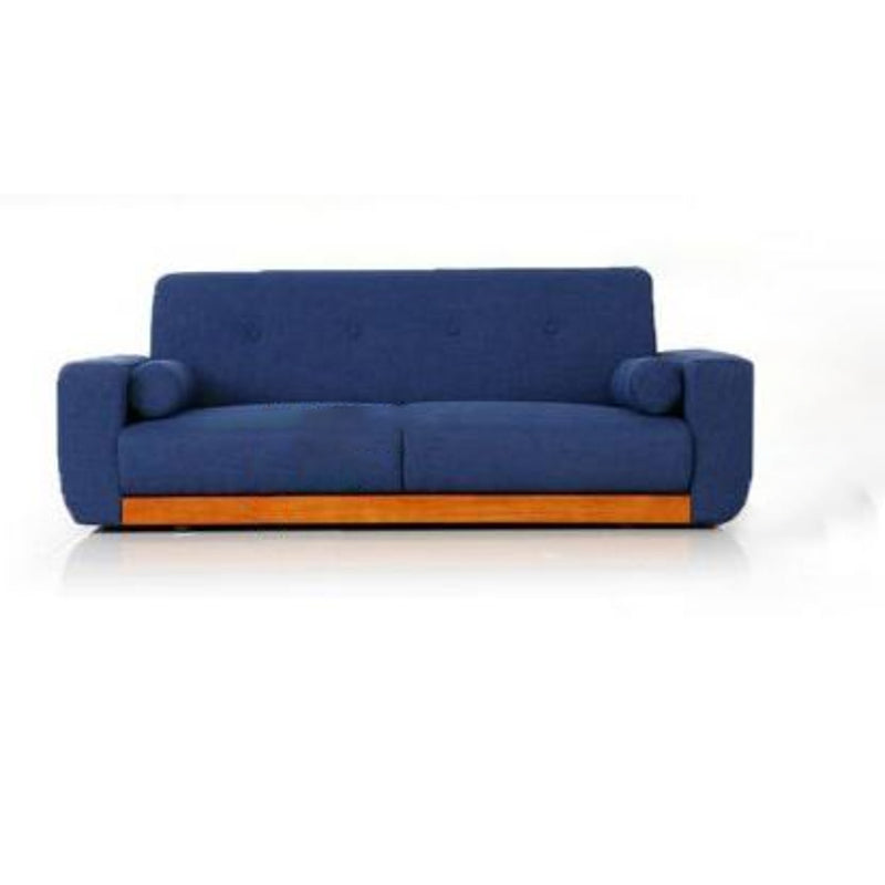 Modern Square Arm Sofa Stain Resistant Fabric Settee for Bonus Room