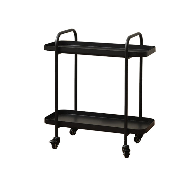 Tray Top Double Tier End Table Rectangular End Slide Table with Storage