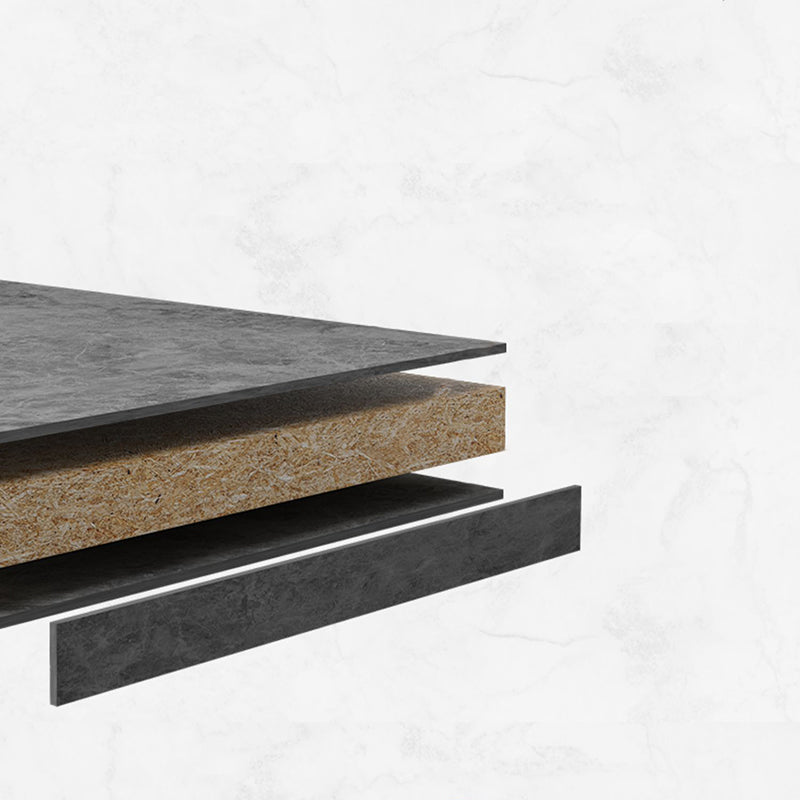 Industrial Rectangular Corner Table Metal Side End Snack Table