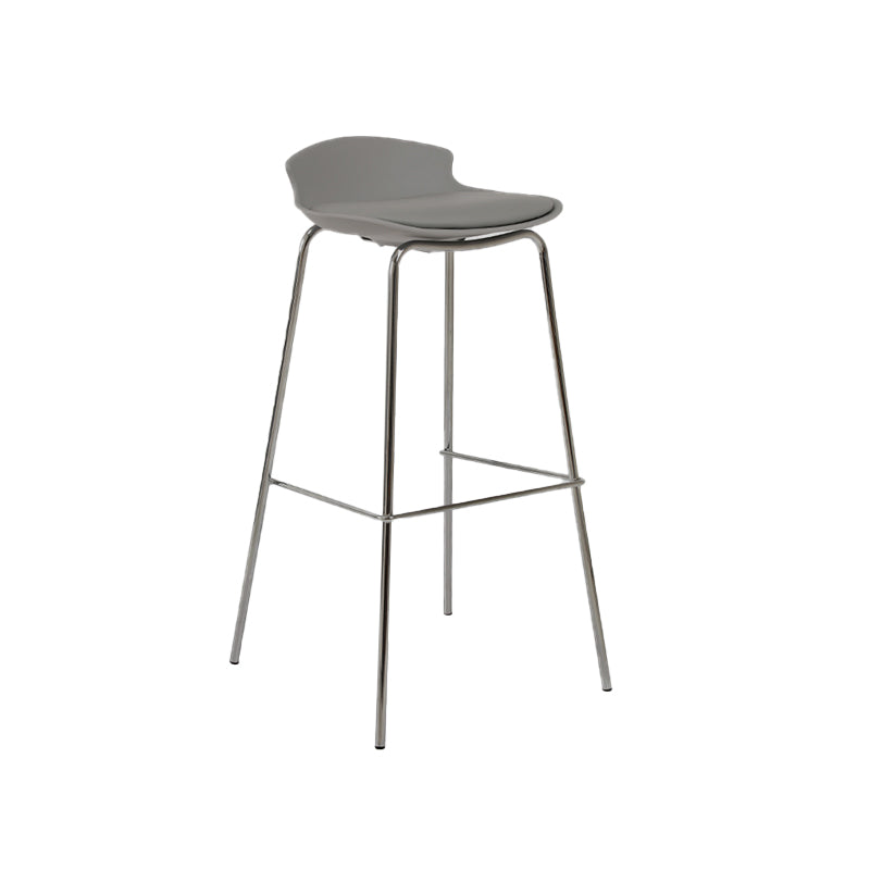 Modern Style Counter Stool Faux Leather Counter-height Stool for Indoor