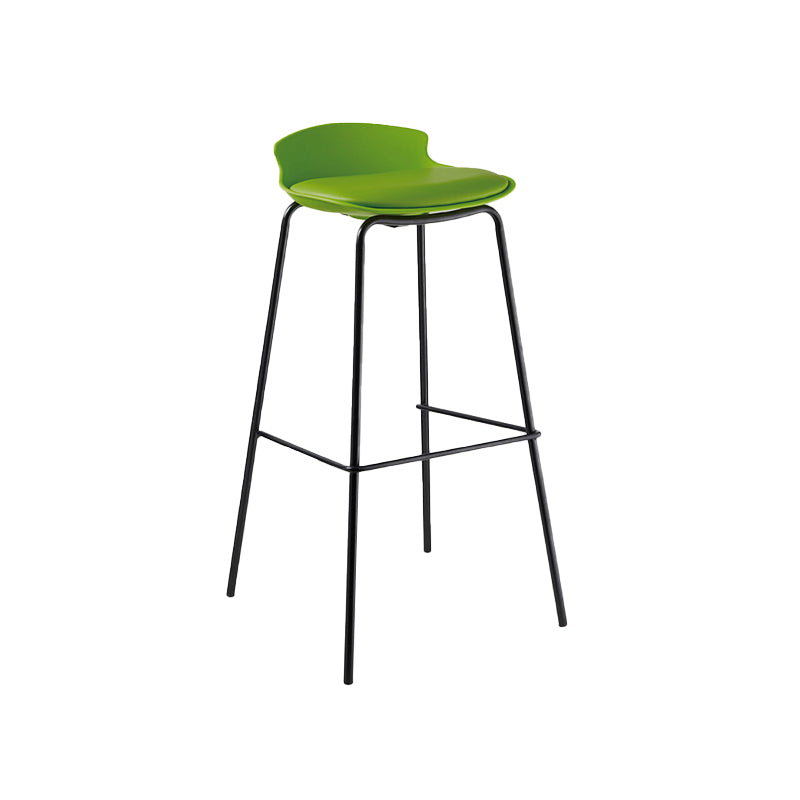 Modern Style Counter Stool Faux Leather Counter-height Stool for Indoor