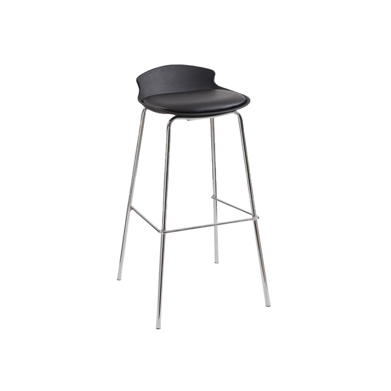 Modern Style Counter Stool Faux Leather Counter-height Stool for Indoor