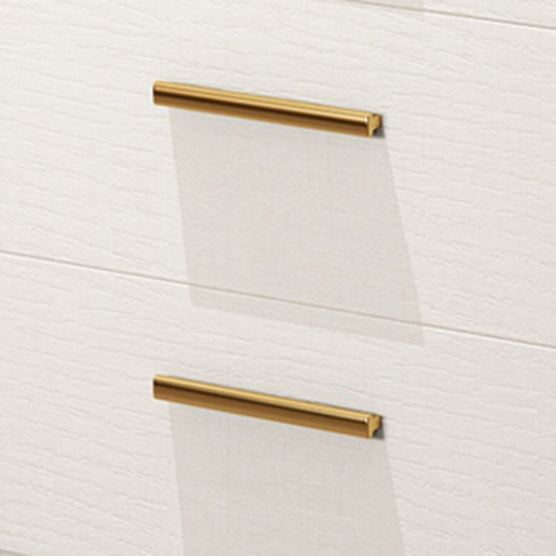 Contemporary Soft Close Doors Wardrobe Cabinet White Wood Sliding Doors with Shelves