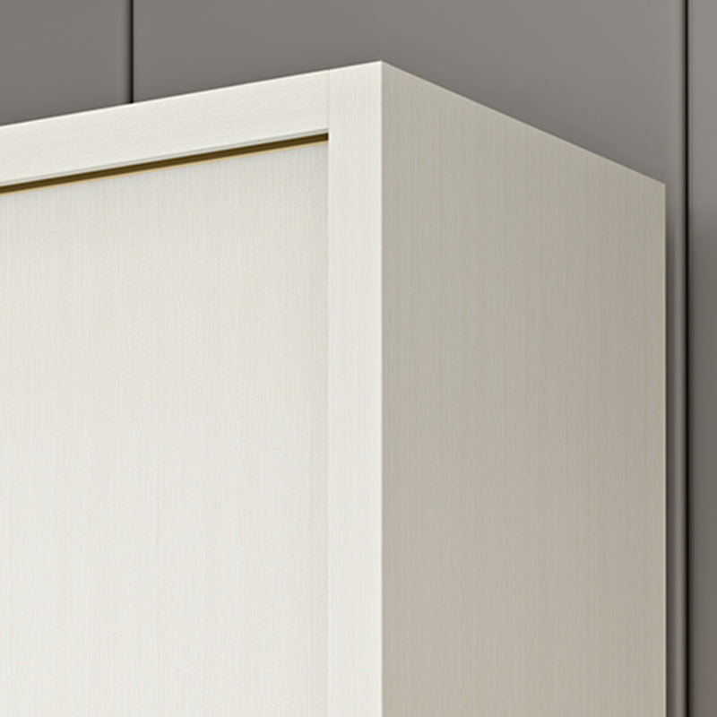 Contemporary Freestanding Wood Wardrobe Sliding Soft Close Doors in White