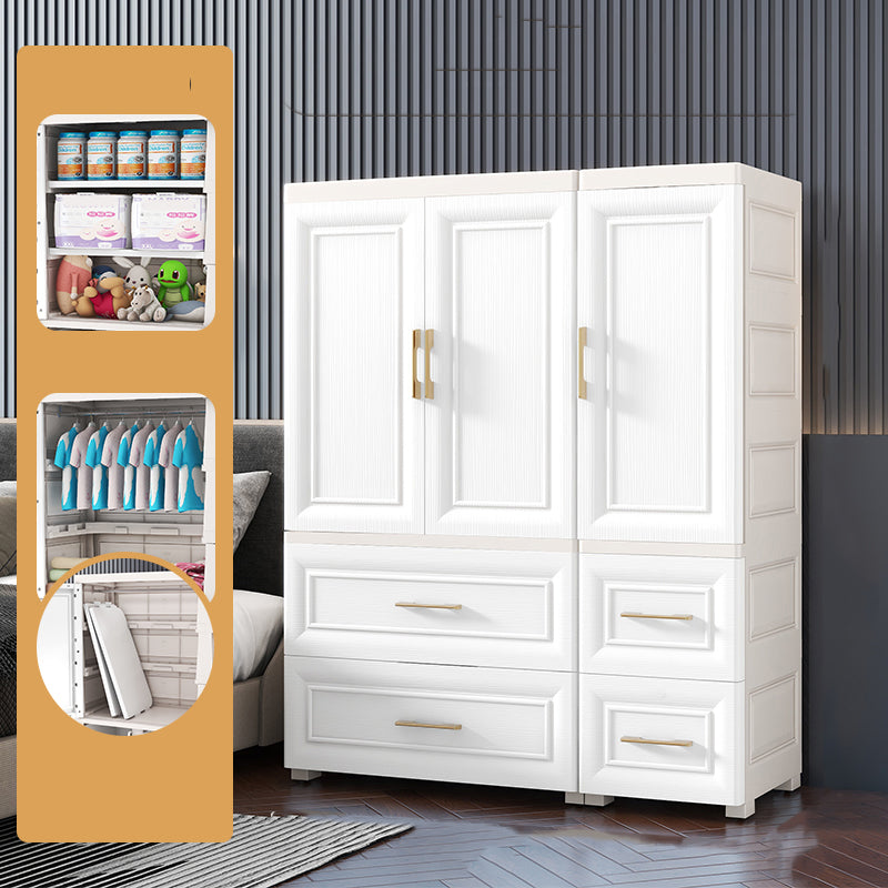White Storage Cabinet with Drawers Contemporary Plastic Cabinet