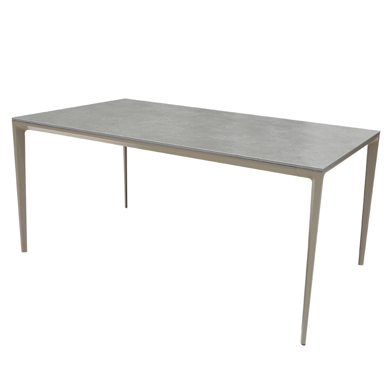 Boho Style Dining Set Stone Top 1/5/7 Pieces Dining Set with Metal Base