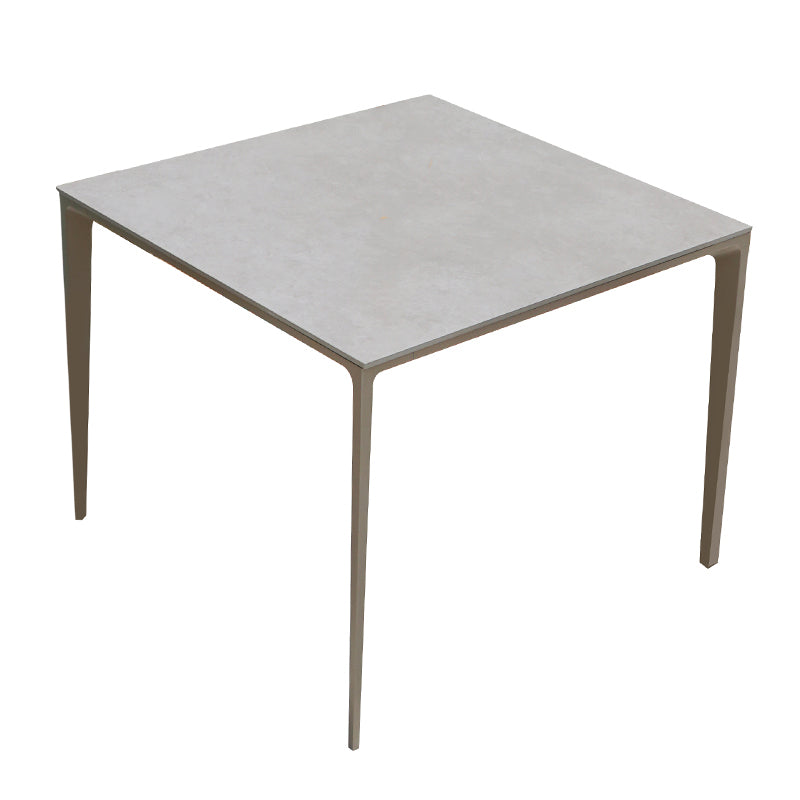 Boho Style Dining Set Stone Top 1/5/7 Pieces Dining Set with Metal Base