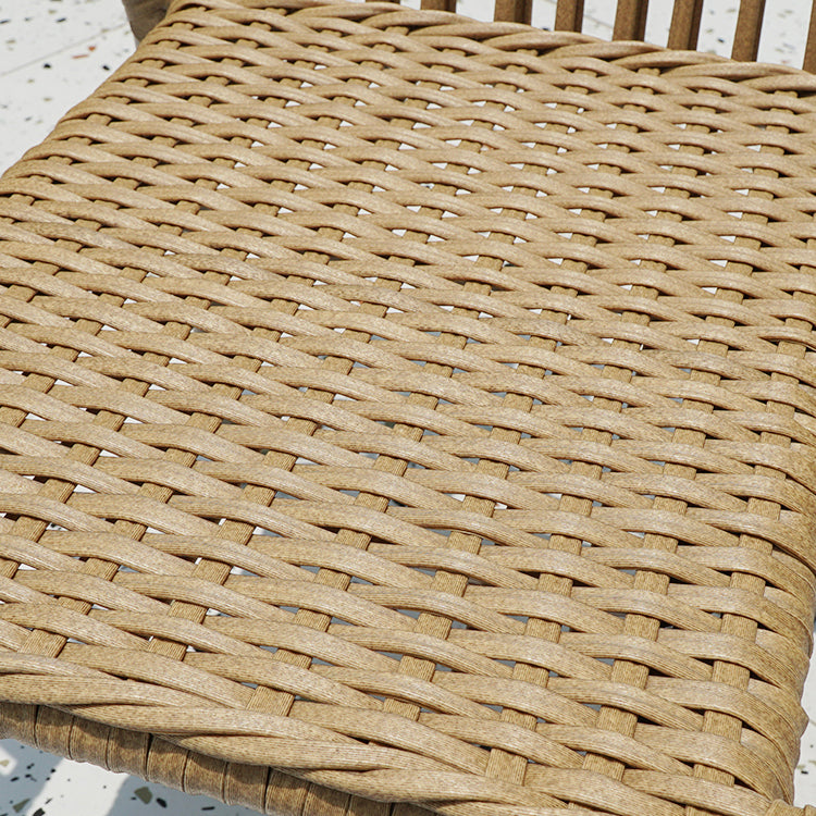 Boho Style Dining Set Stone Top 1/5/7 Pieces Dining Set with Metal Base