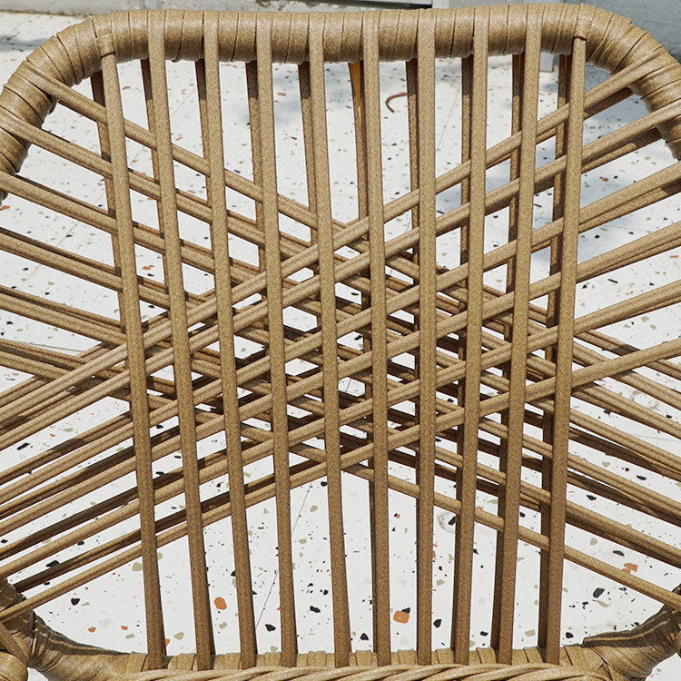 Boho Style Dining Set Stone Top 1/5/7 Pieces Dining Set with Metal Base