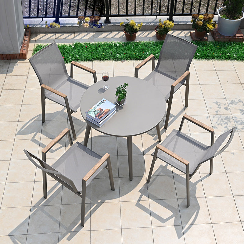 Boho Style Dining Set Metal Grey 1/3/4/5/7 Pieces Dining Set