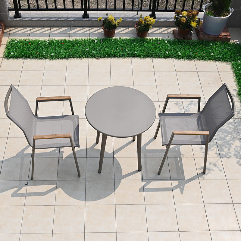 Boho Style Dining Set Metal Grey 1/3/4/5/7 Pieces Dining Set