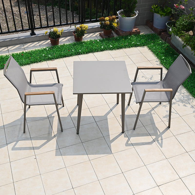 Boho Style Dining Set Metal Grey 1/3/4/5/7 Pieces Dining Set