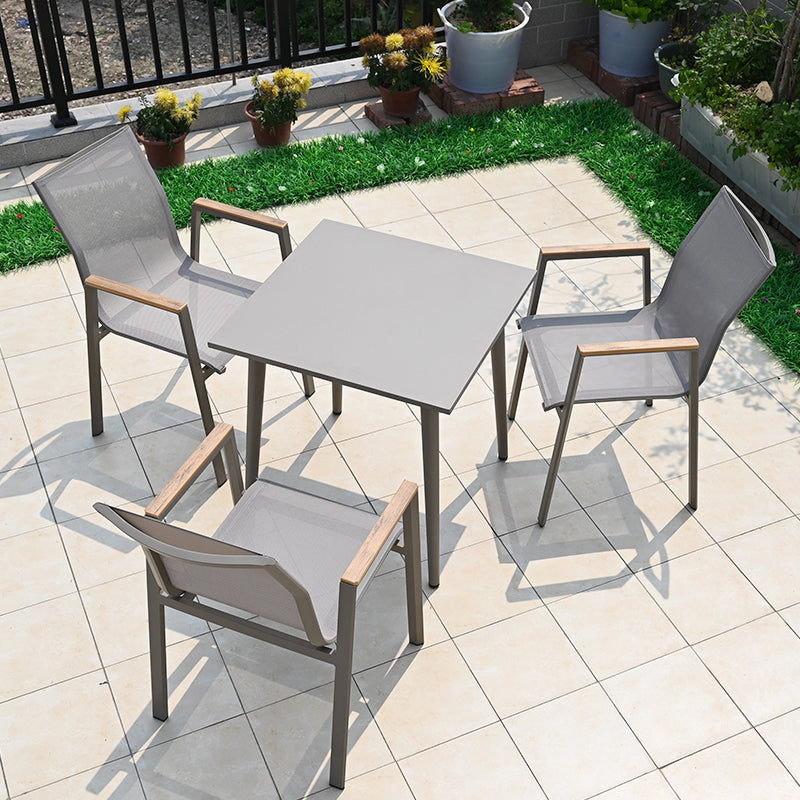 Boho Style Dining Set Metal Grey 1/3/4/5/7 Pieces Dining Set