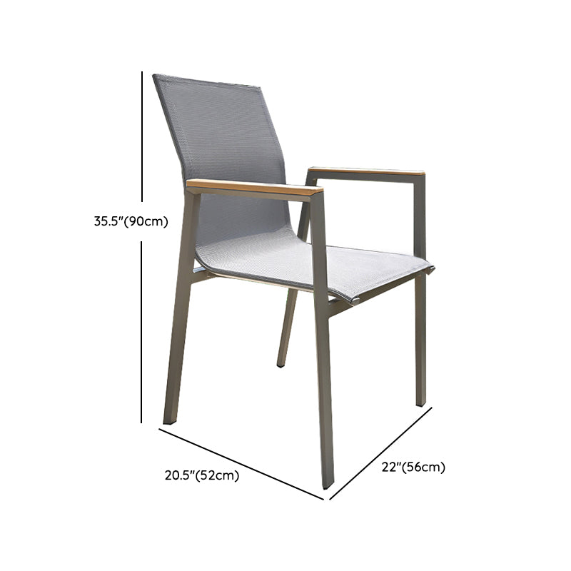 Boho Style Dining Set Metal Grey 1/3/4/5/7 Pieces Dining Set