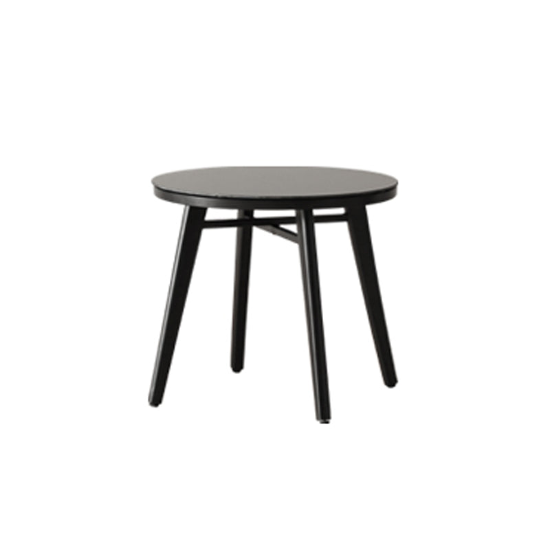 Modern Style Bistro Set Round Top Metal 3 Pieces Bistro Table Set