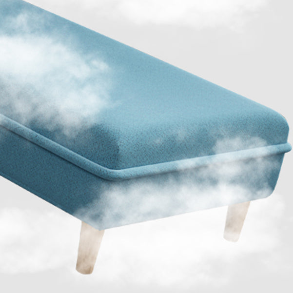 Armless Chaise Lounge Couch Adjustable Gears Chaise with Polyester Blend