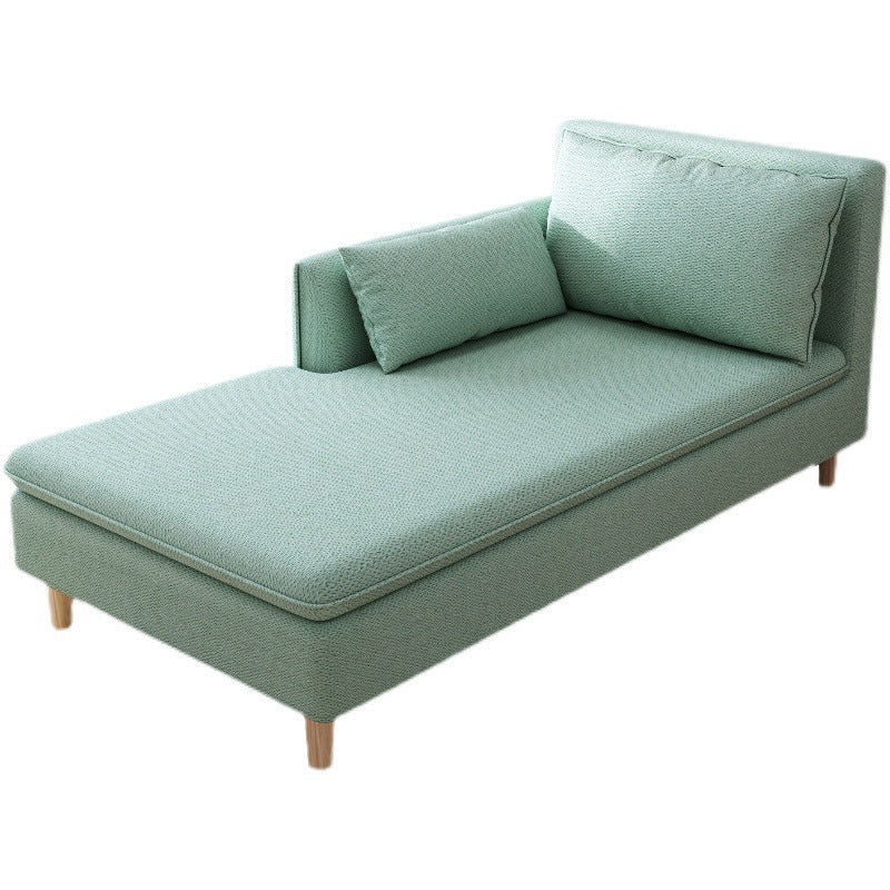 Modern Fabric Chaise Solid Wood Chaise Lounge Couch with One Armed
