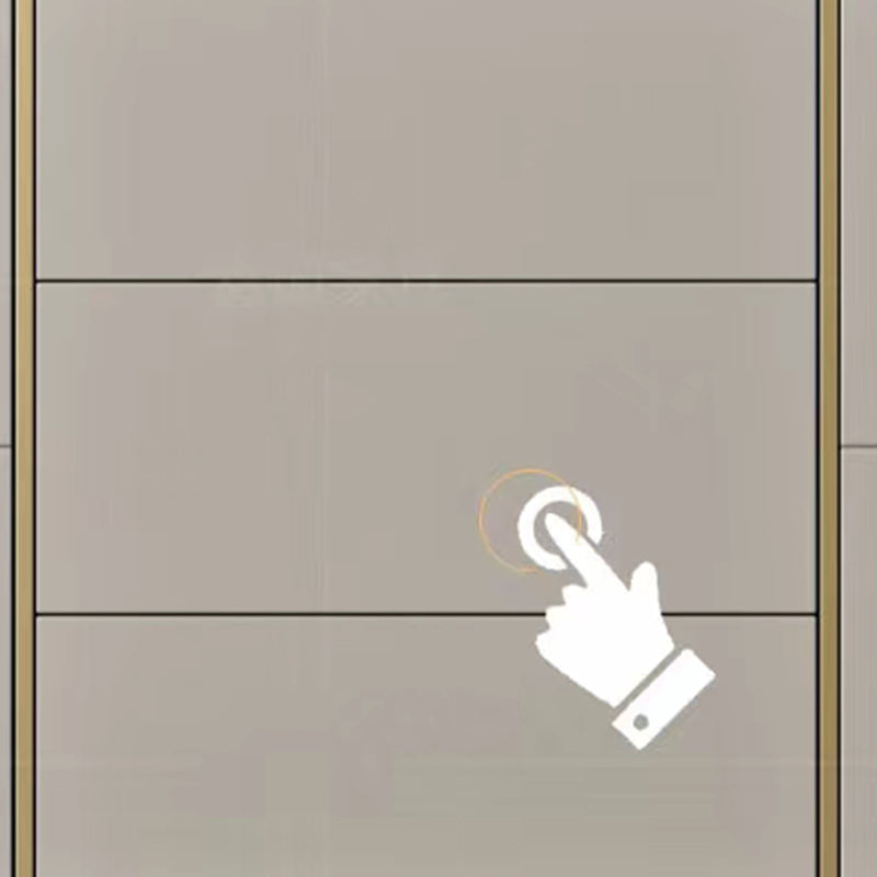 Classic Glam Storage Chest Stone Dresser with 3 Drawers , 12.87-inch Width