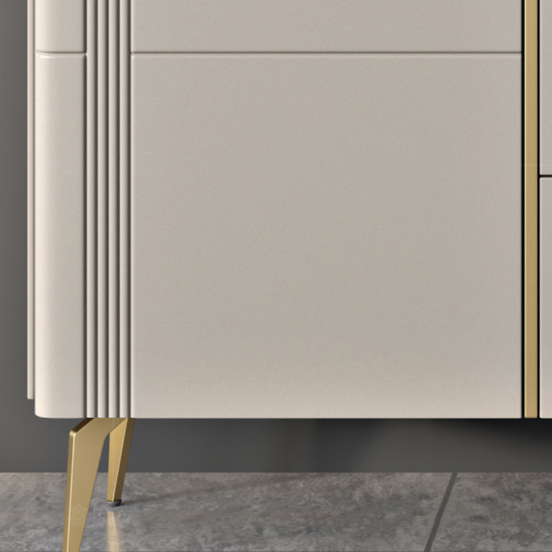 Classic Glam Storage Chest Stone Dresser with 3 Drawers , 12.87-inch Width