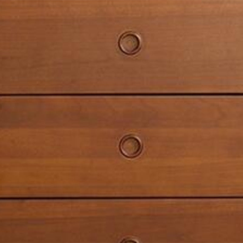 Ultra-Modern Horizontal Double Dresser Solid Wood Storage Chest Dresser for Bedroom