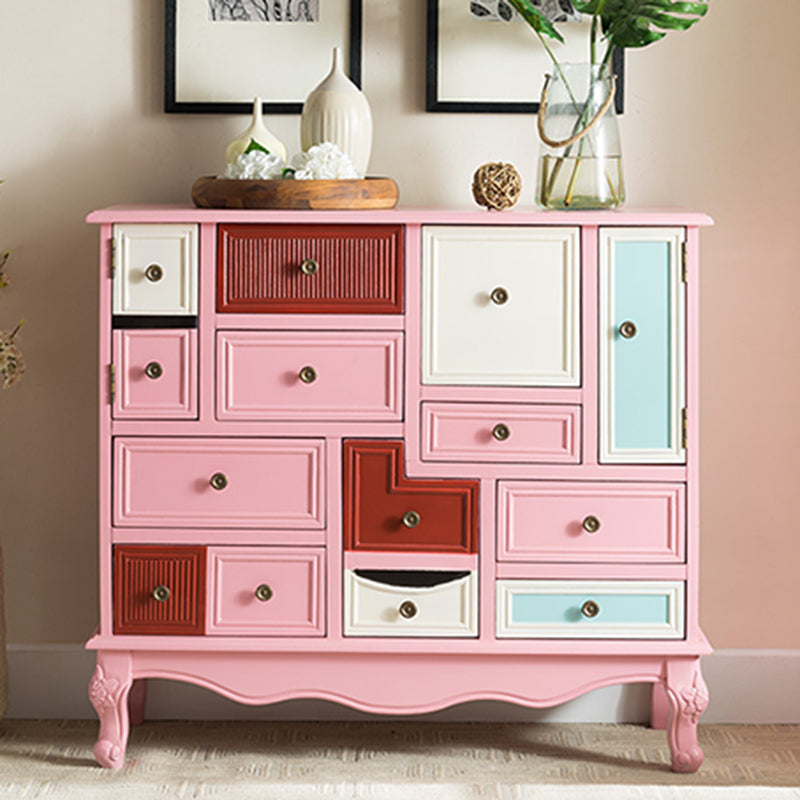 Traditional Storage Chest Solid Wood Dresser with 7/9 Drawers