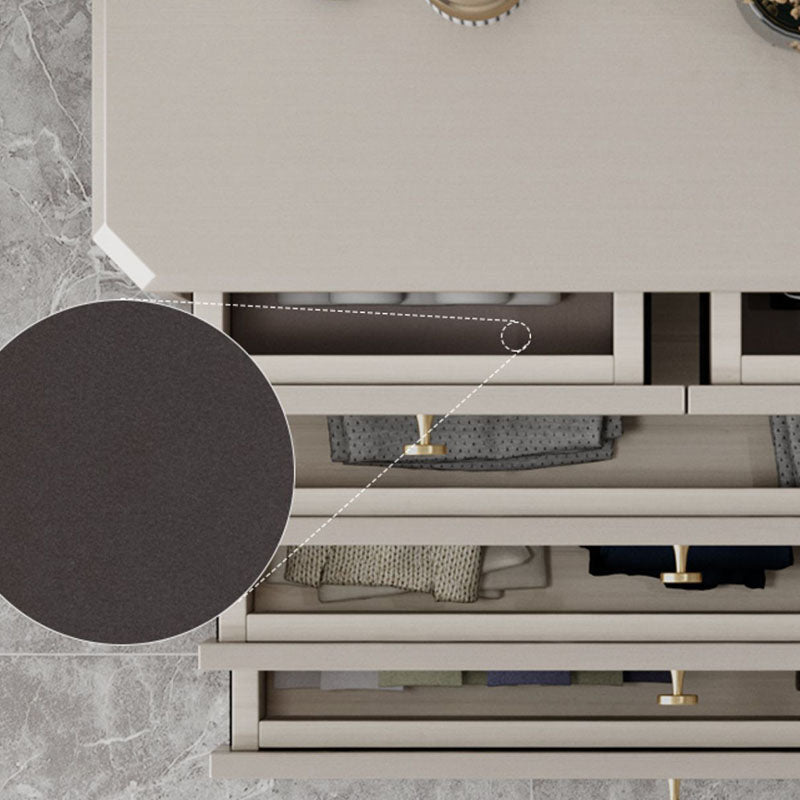 Classic Glam Storage Chest Solid Wood Dresser with 6/8/10 Drawers