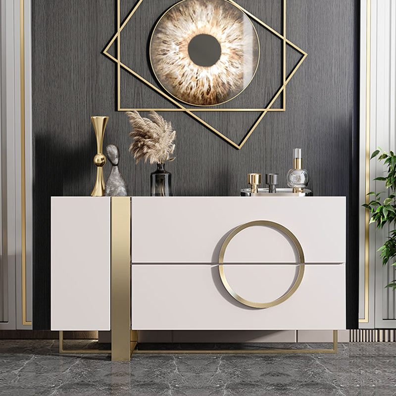 Classic Glam Combo Dresser Birch Storage Chest Dresser for Bedroom