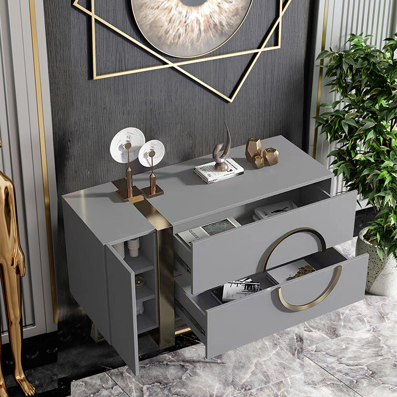 Classic Glam Combo Dresser Birch Storage Chest Dresser for Bedroom