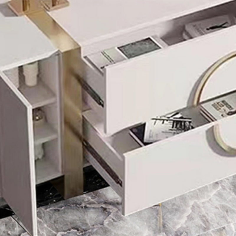 Classic Glam Combo Dresser Birch Storage Chest Dresser for Bedroom