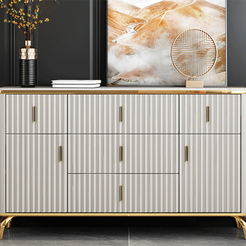 Contemporary Glam Combo Dresser Horizontal Storage Chest Dresser for Home Office