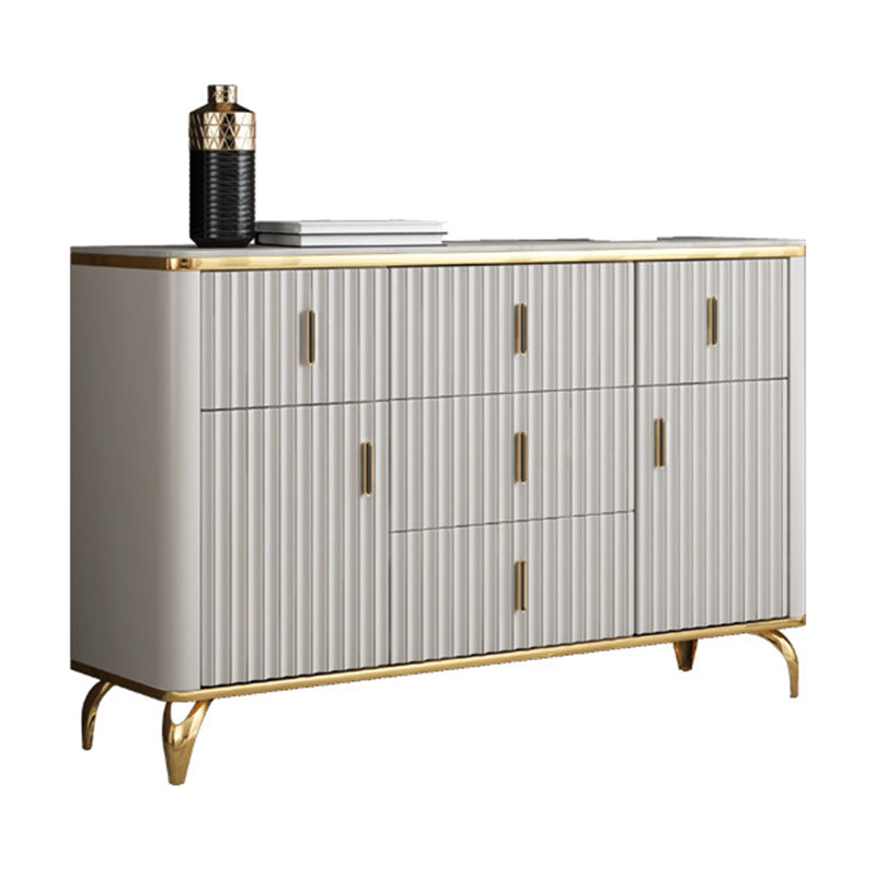 Contemporary Glam Combo Dresser Horizontal Storage Chest Dresser for Home Office