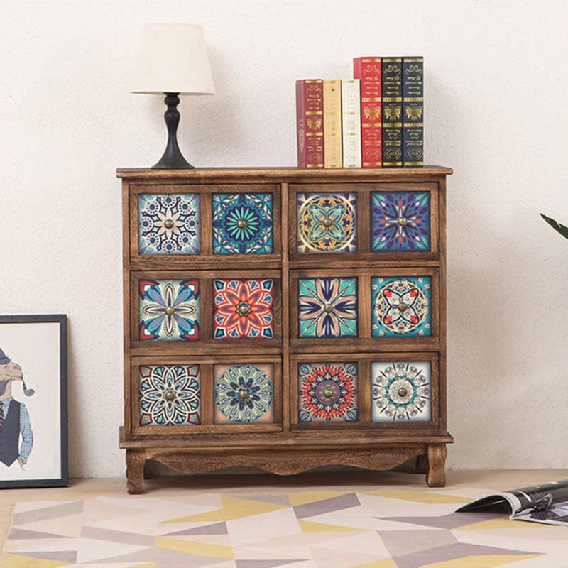 Coastal Storage Chest Solid Wood Dresser , 11.7/14.04 Inch Width