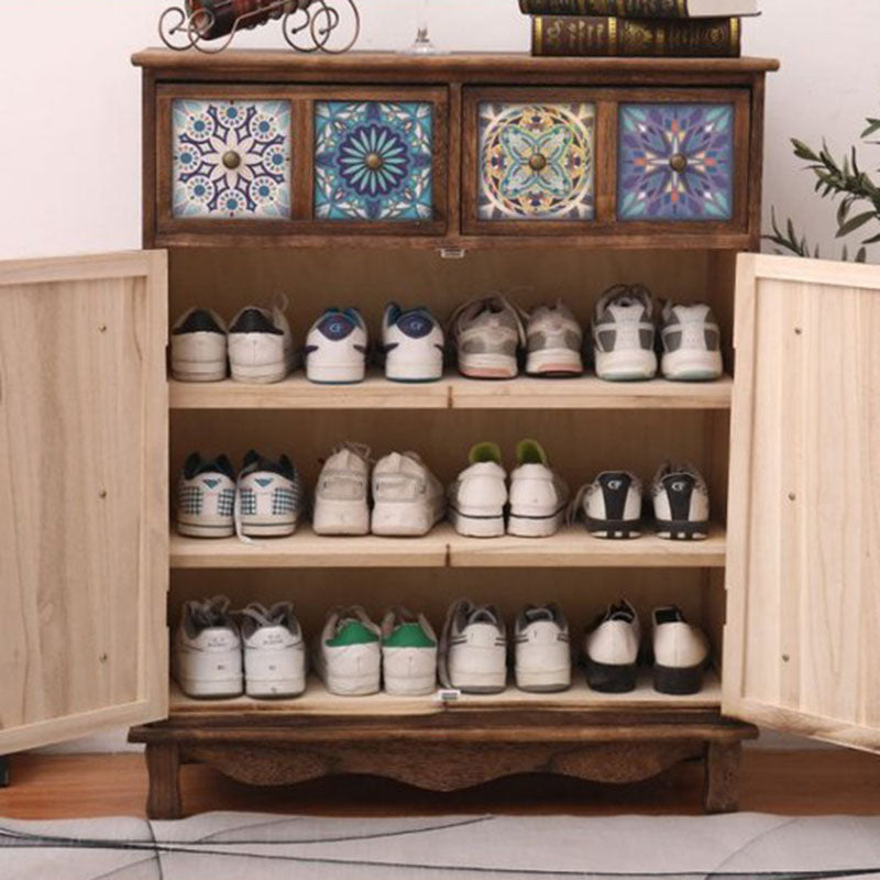 Coastal Storage Chest Solid Wood Dresser , 11.7/14.04 Inch Width