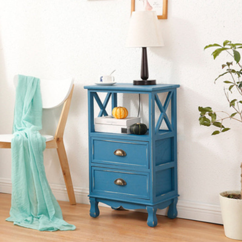 Coastal Storage Chest Solid Wood Dresser with 1/2/3/4 Drawers , 11.7 Inch Width