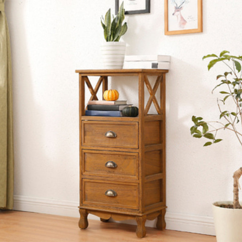 Coastal Storage Chest Solid Wood Dresser with 1/2/3/4 Drawers , 11.7 Inch Width