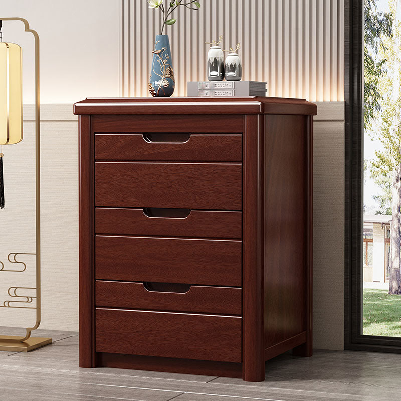 15.6 Inch Width Storage Chest Modern Solid Wood Dresser with 3/4/5 Drawers