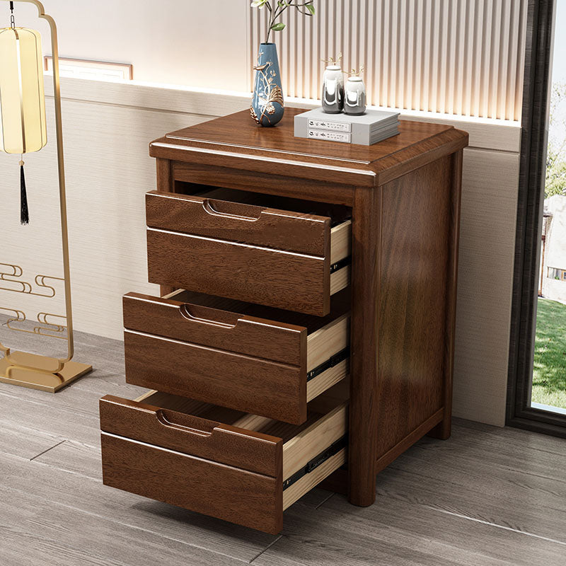 15.6 Inch Width Storage Chest Modern Solid Wood Dresser with 3/4/5 Drawers