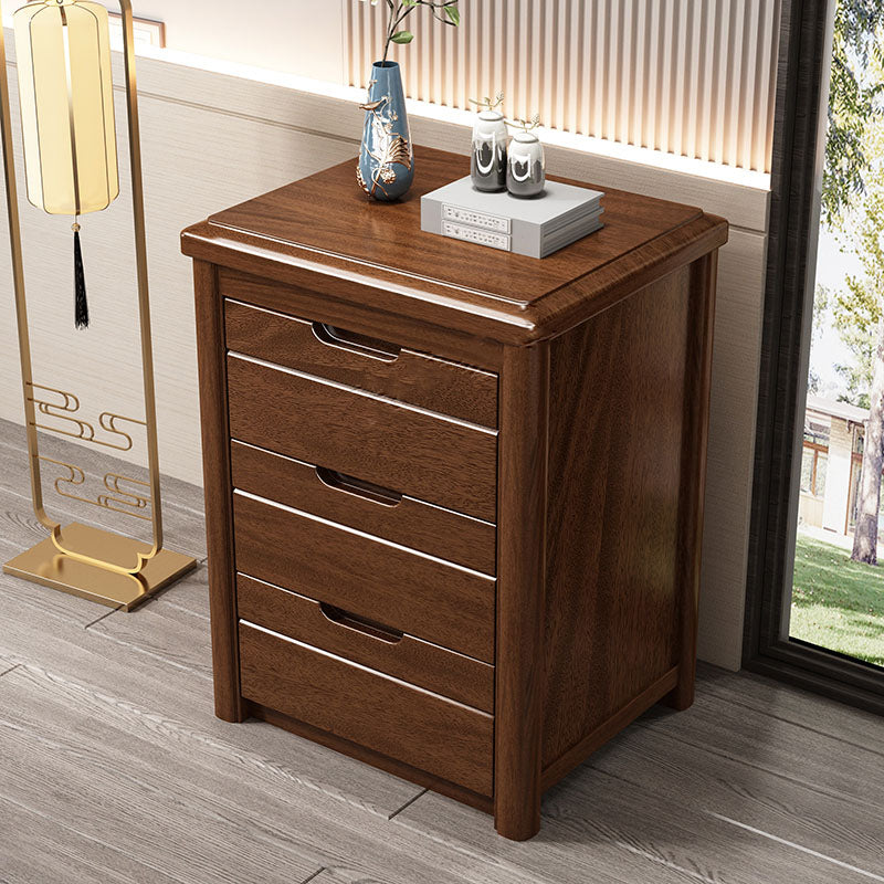 15.6 Inch Width Storage Chest Modern Solid Wood Dresser with 3/4/5 Drawers