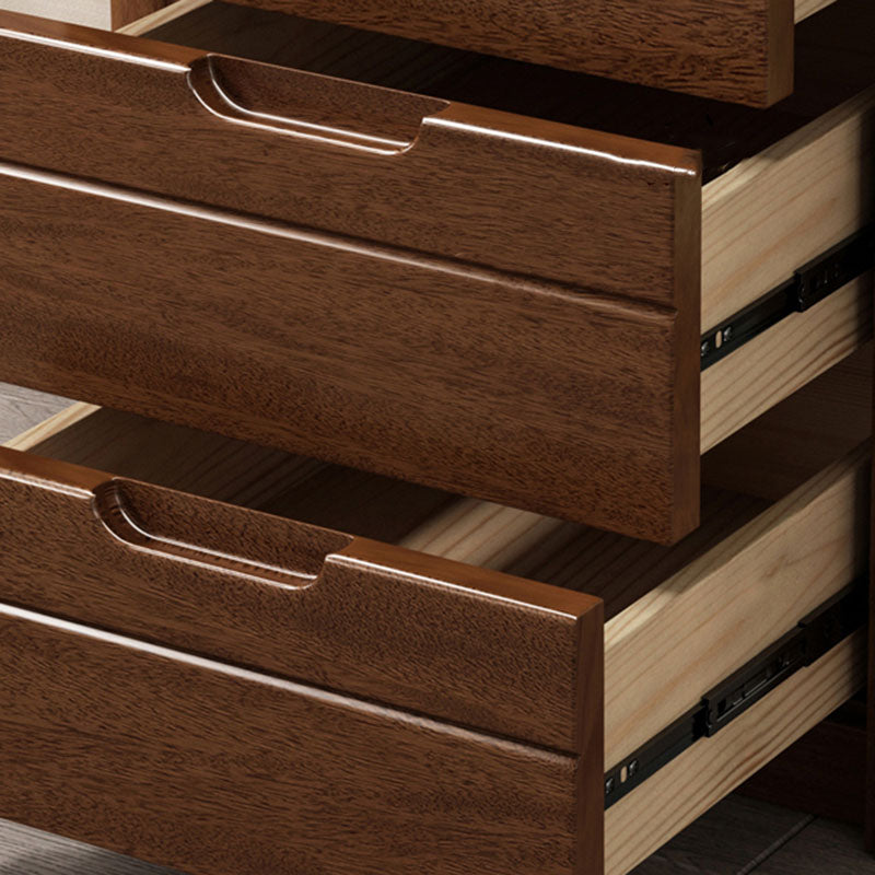 15.6 Inch Width Storage Chest Modern Solid Wood Dresser with 3/4/5 Drawers