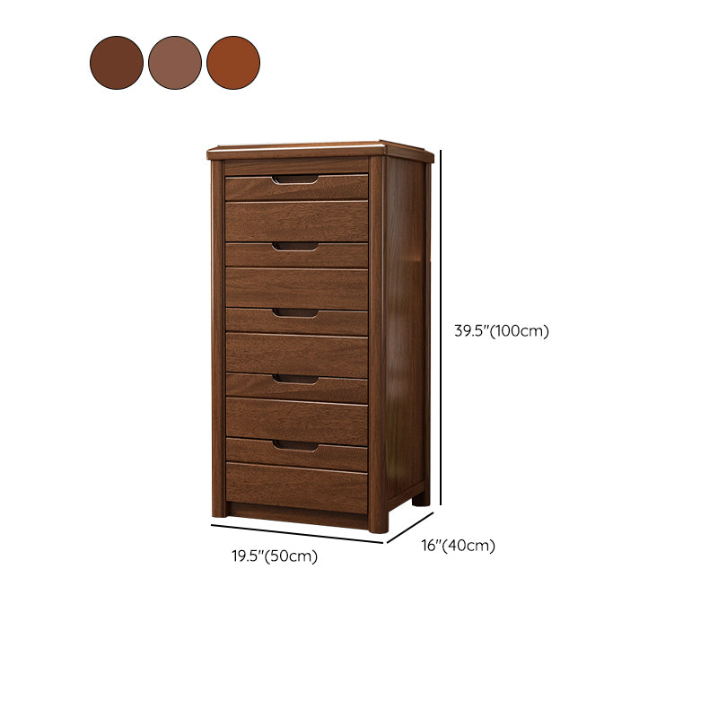 15.6 Inch Width Storage Chest Modern Solid Wood Dresser with 3/4/5 Drawers