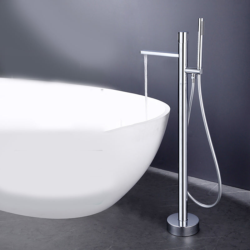 Modern Floor Standing Faucet Handheld Shower Head Bathtub Faucet