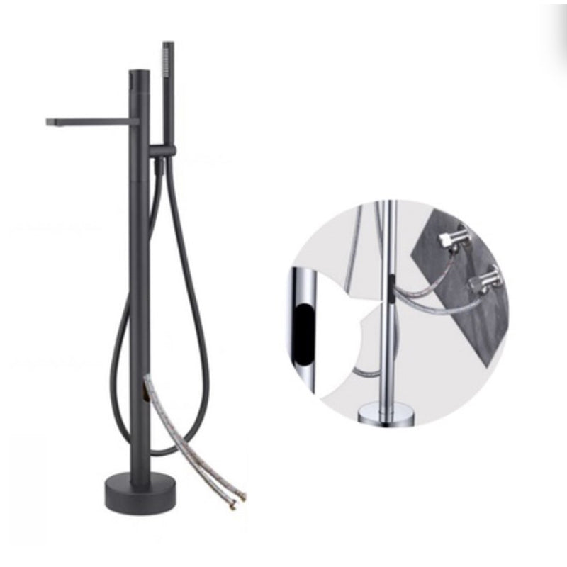 Modern Floor Standing Faucet Handheld Shower Head Bathtub Faucet