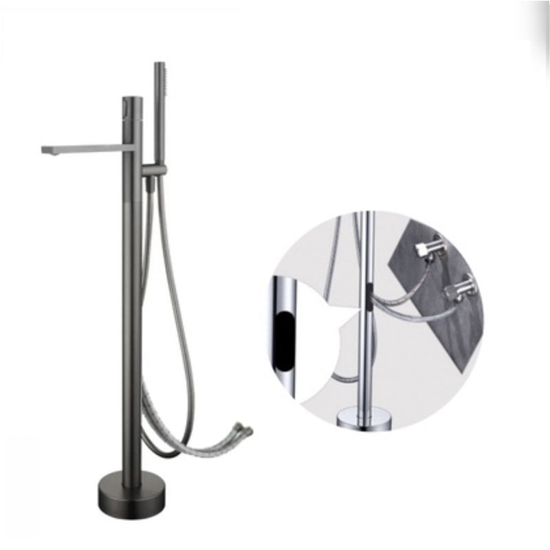 Modern Floor Standing Faucet Handheld Shower Head Bathtub Faucet