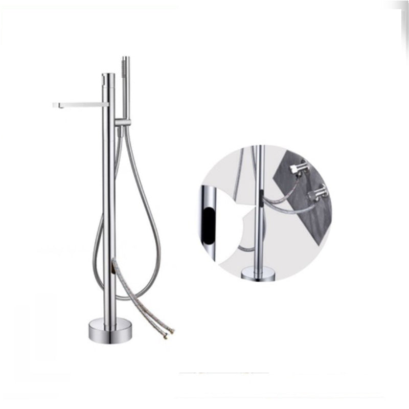 Modern Floor Standing Faucet Handheld Shower Head Bathtub Faucet