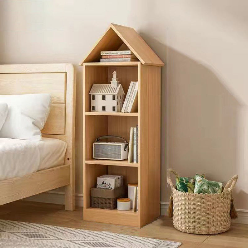 Engineered Wood Closed Back Bookshelf Standard Modern Bookcase