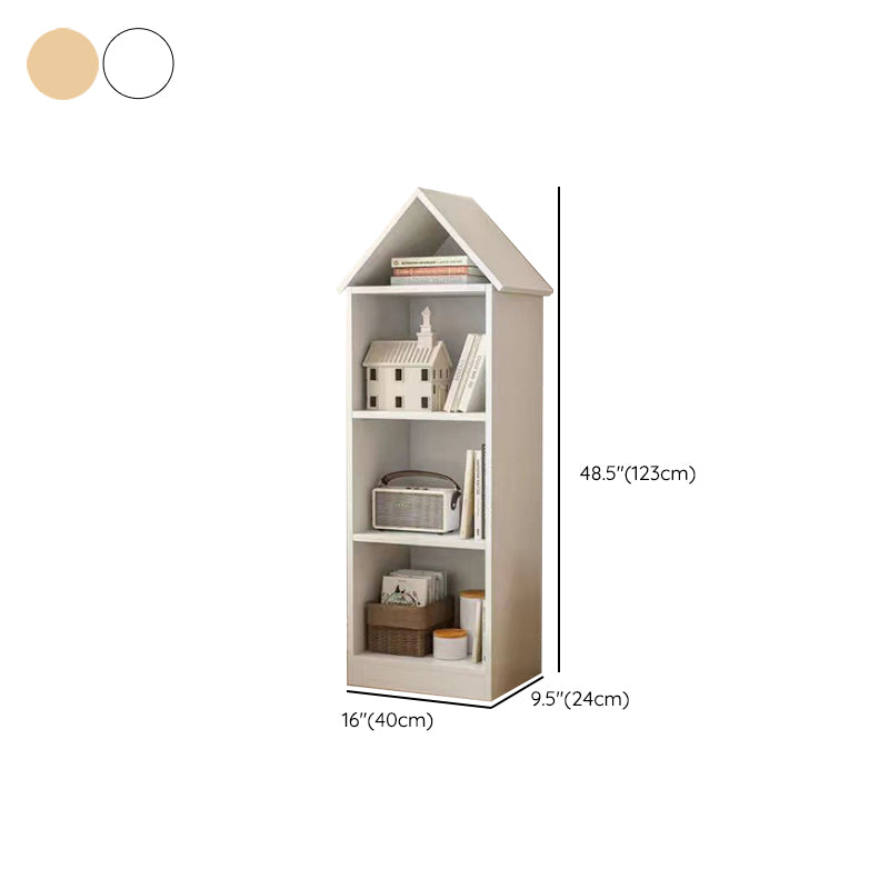 Engineered Wood Closed Back Bookshelf Standard Modern Bookcase