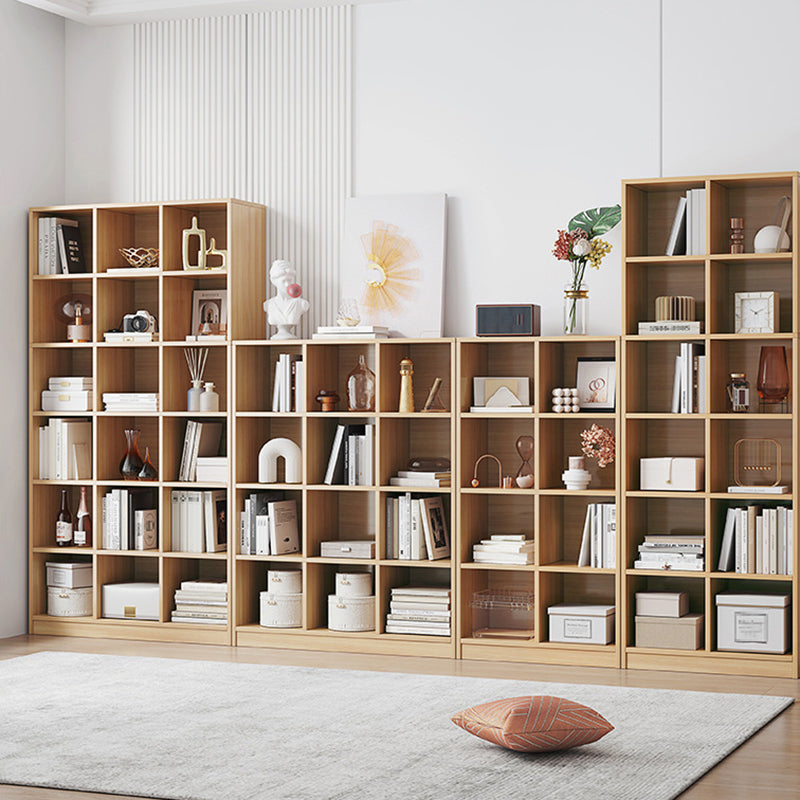 Modern Style Engineered Wood Bookcase Standard Closed Back Bookshelf