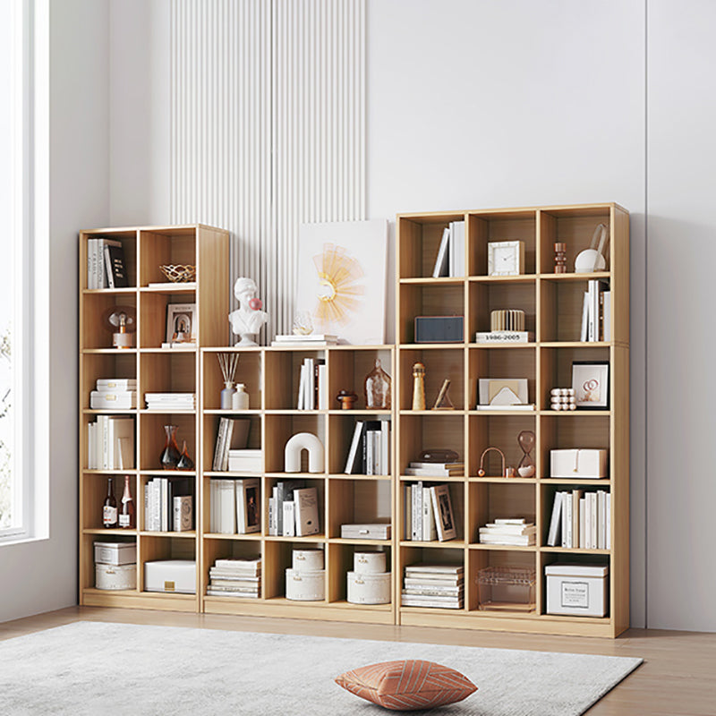 Modern Style Engineered Wood Bookcase Standard Closed Back Bookshelf