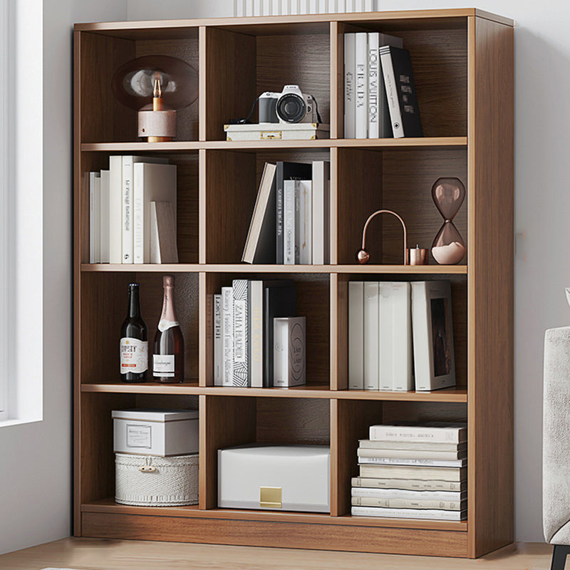 Modern Style Engineered Wood Bookcase Standard Closed Back Bookshelf