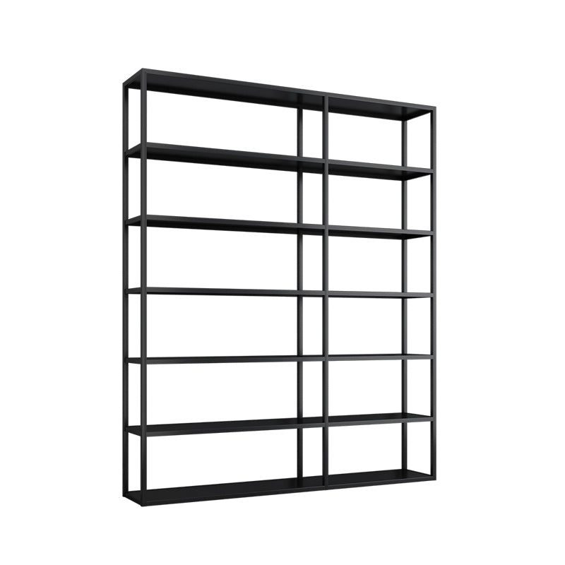 Scandinavian Open Back Standard Bookshelf Metal Shelves Included Bookcase